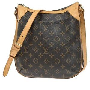 LOUIS VUITTON Odeon PM Shoulder Bag Monogram Leather Brown Spain M56390 22MA158